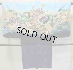 画像1: 七五三5歳着物袴15点セット 水色