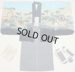 画像3: 七五三5歳着物袴15点セット 水色