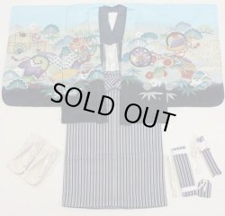 画像3: 七五三5歳着物袴15点セット 水色