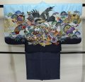 七五三5歳着物袴15点セット 水色