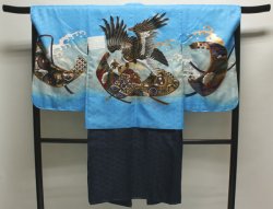 画像1: 七五三5歳着物袴11点セット