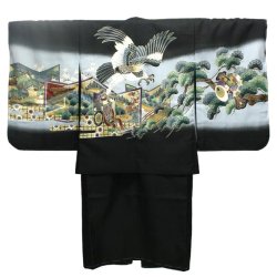画像1: 七五三5歳着物袴11点セット