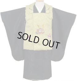 画像1: 七五三3歳着物被布5点セット