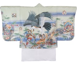 画像1: 七五三3歳着物袴11点セット