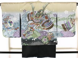画像1: 七五三3歳着物袴11点セット