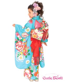 画像3: 七五三女の子着物7歳22点セット キューティーデビル