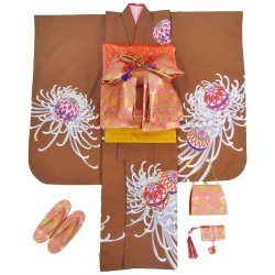 画像1: 七五三女の子7歳着物20点セット合繊