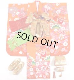 画像1: 七五三女の子7歳着物20点セット正絹