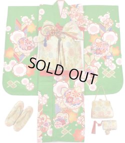 画像1: 七五三女の子7歳着物19点セット正絹