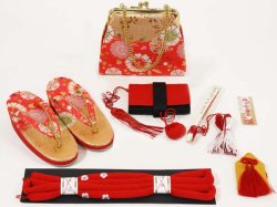 画像2: 七五三高級箱セコ７点セット3歳用(草履18cm)