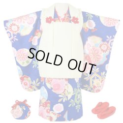 画像1: 七五三着物3歳8点セット