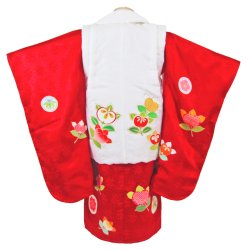 画像2: 七五三着物3歳8点セット正絹