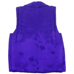 画像2: 七五三被布コート正絹 紫