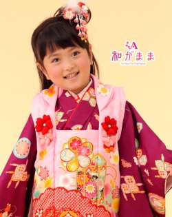 画像1: 七五三女の子着物3歳9点セット 和がまま