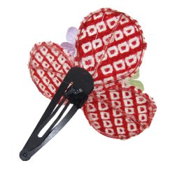 画像2: 七五三鹿の子絞り髪飾りkasi07