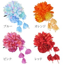 画像2: 造花クリップ髪飾り