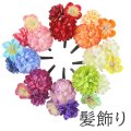つまみ細工付き髪飾り