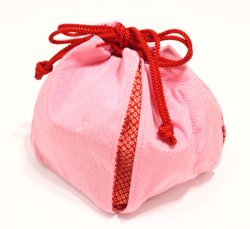 画像2: 七五三鹿の子柄巾着（大）