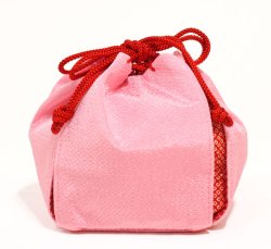 画像1: 七五三鹿の子柄巾着（大）