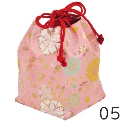 画像6: 金襴生地角底巾着