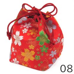 画像9: 金襴生地角底巾着