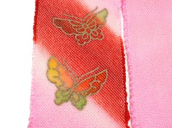 画像3: 七五三正絹おびあげ ピンク 蝶