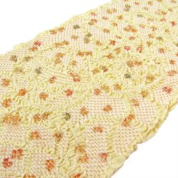 画像2: 七五三正絹絞り帯揚げ 薄黄色