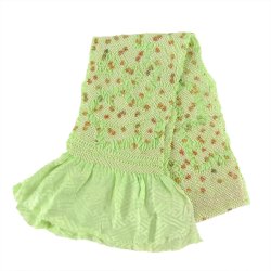 画像1: 七五三正絹絞り帯揚げ 薄緑