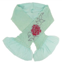 画像3: 子ども 正絹金彩帯揚げ 水色