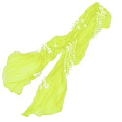 画像1: 七五三絞りナイロン帯揚げ 黄色 