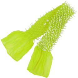 画像1: 七五三鬼絞りナイロン帯揚げ 黄緑