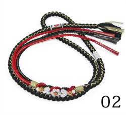 画像3: 七五三飾り付き正絹帯締め