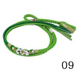 画像10: 七五三飾り付き正絹帯締め