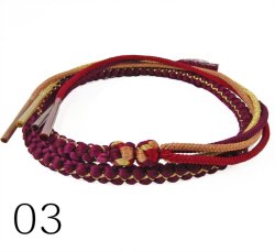 画像4: こども用 飾り付き正絹帯締め