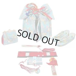 画像1: 七五三 ７歳用結び帯＋箱せこセット