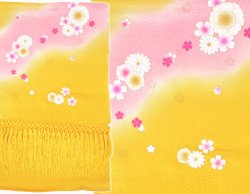 画像7: 七五三正絹金彩しごき