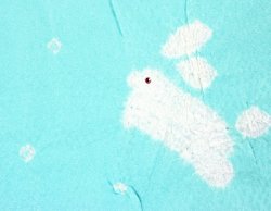 画像5: 七五三正絹絞り梅刺繍うさぎしごき