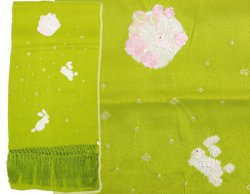 画像8: 七五三正絹絞り梅刺繍うさぎしごき