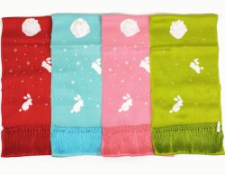 画像10: 七五三正絹絞り梅刺繍うさぎしごき