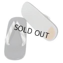 画像2: 七五三男児雪駄 黒台 21cm