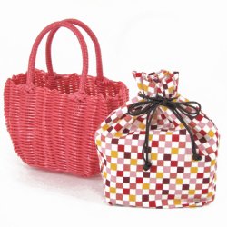 画像4: 巾着付きかごバッグ
