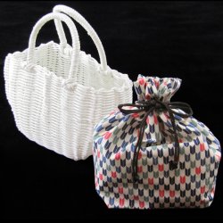 画像9: 巾着付きかごバッグ