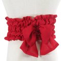 女の子 浴衣帯 ゴム帯 110サイズ 赤 
