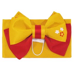 画像1: 女の子用刺繡入り浴衣作り帯