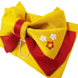 画像2: 女の子用刺繡入り浴衣作り帯