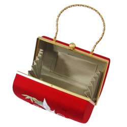 画像7: 鶴松竹梅刺繍入り和装バッグ