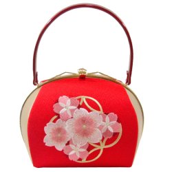 画像5: 七宝桜刺繍入り和装バッグ