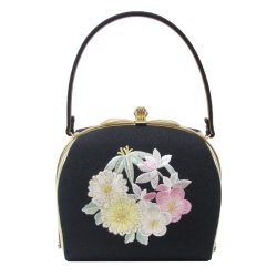 画像4: 四君子刺繍入り和装バッグ