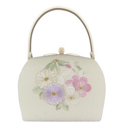 画像8: 四君子刺繍入り和装バッグ