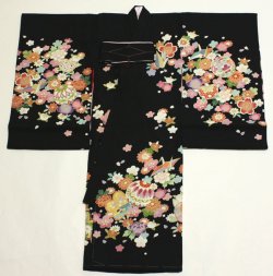 画像3: 女の子お宮参り着物 黒